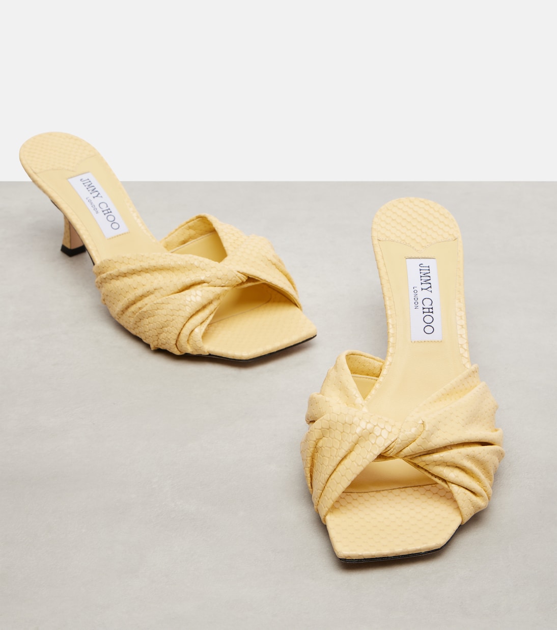 Skye Twist leather mules | Jimmy Choo