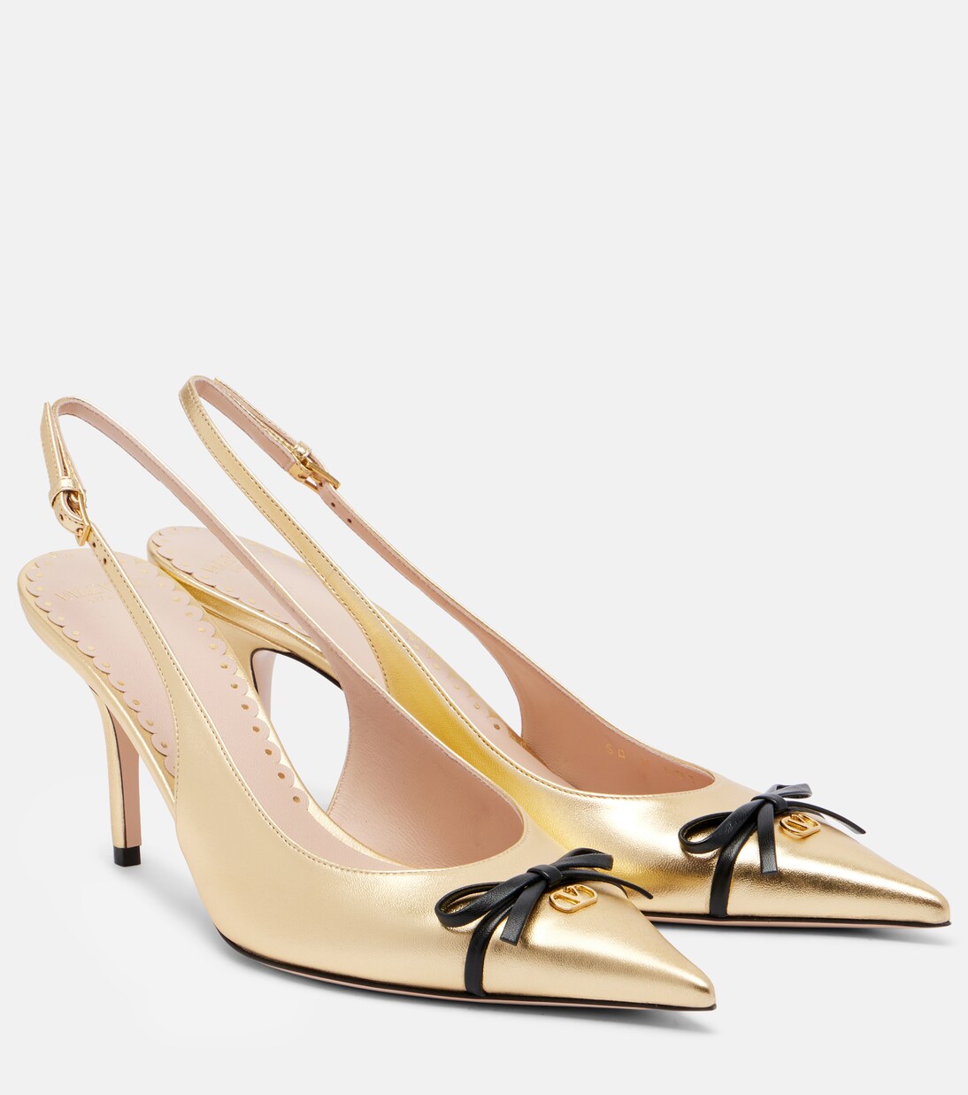 Bepointy 80 leather slingback pumps | Valentino Garavani