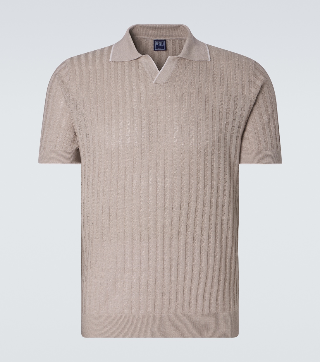 Soul linen and cotton polo shirt | Fedeli