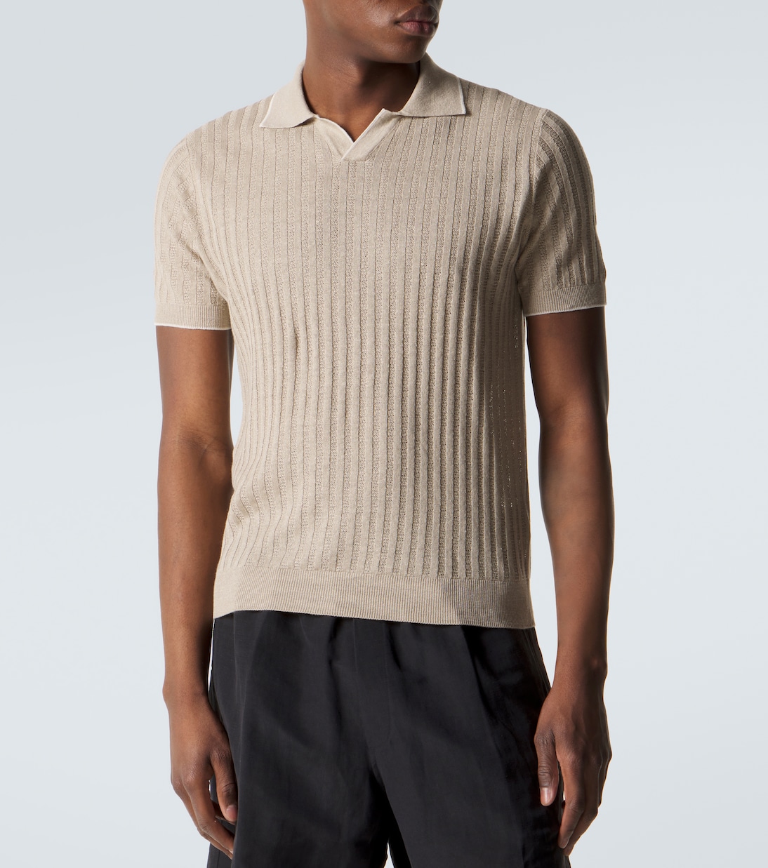 Soul linen and cotton polo shirt | Fedeli