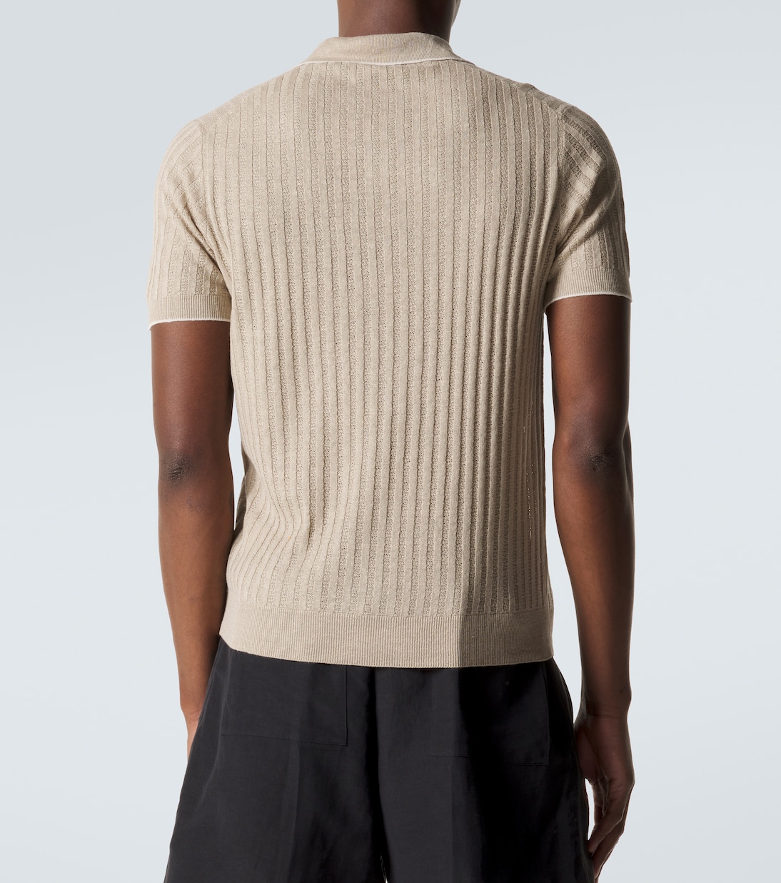 Soul linen and cotton polo shirt | Fedeli