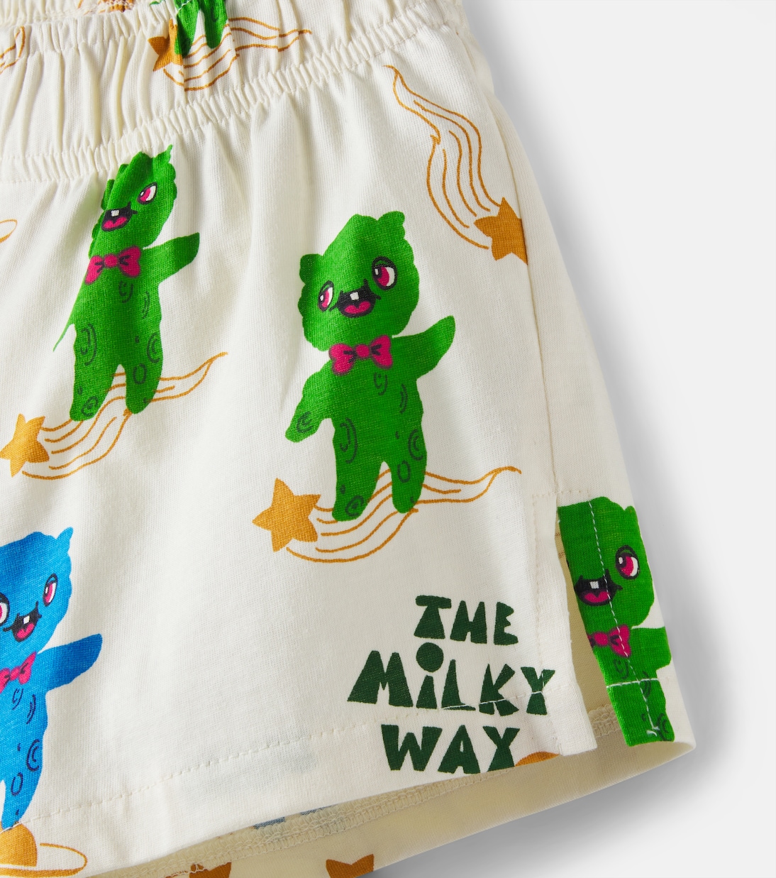 Alien printed cotton jersey shorts | Mini Rodini