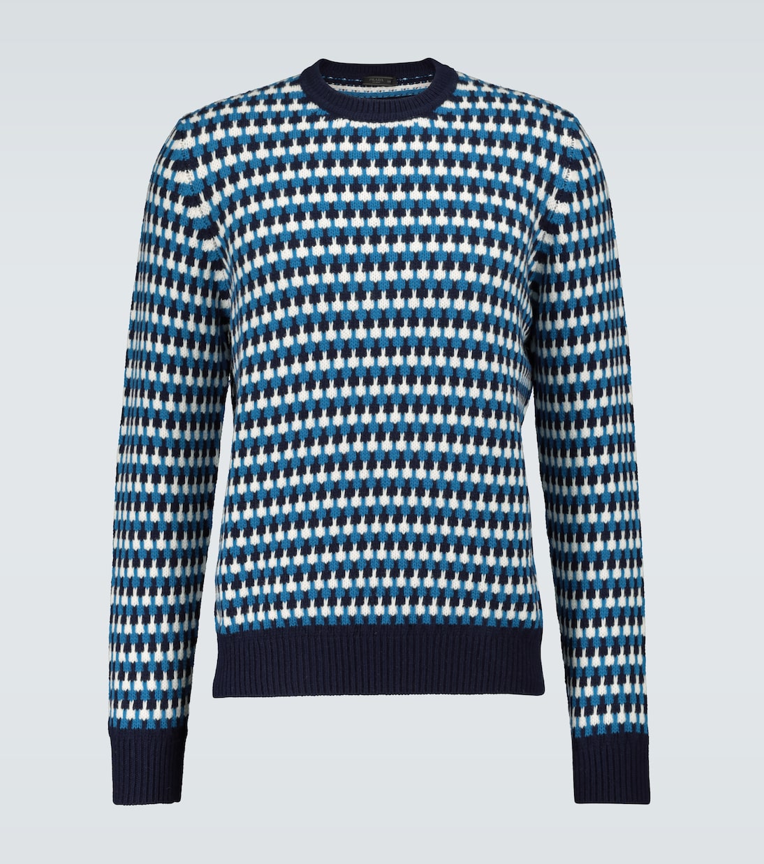 Wool and cashmere jacquard sweater | Prada