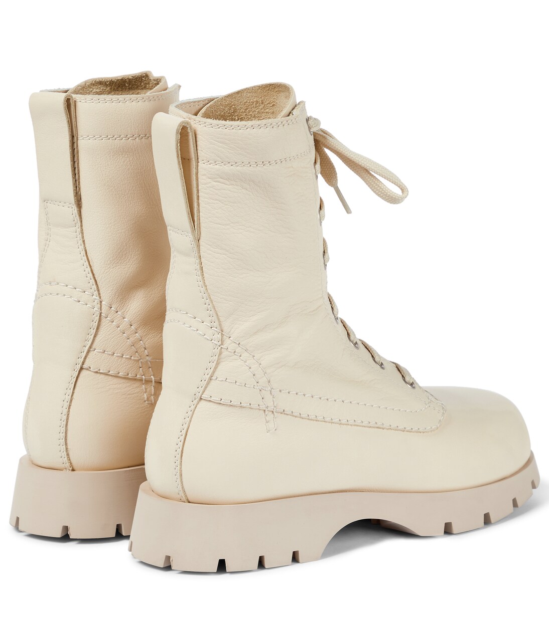 Lace-up leather ankle boots | Jil Sander