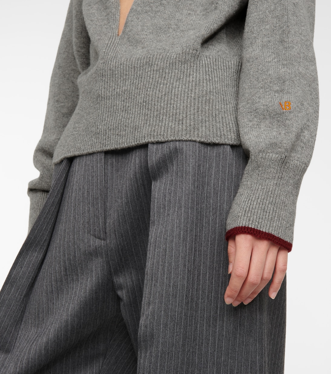 Cutout cashmere-blend knit sweater | Victoria Beckham