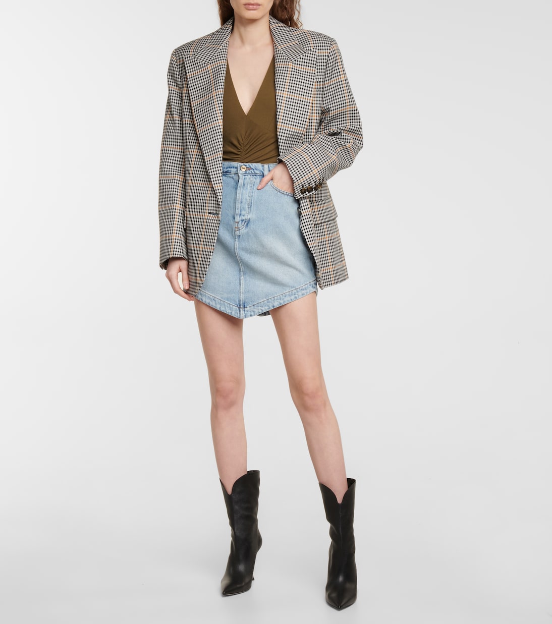 Minifalda vaquera asimétrica | Alexandre Vauthier