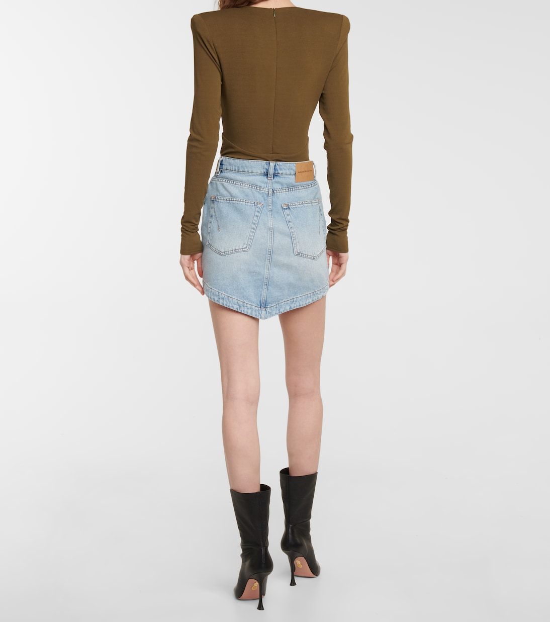 Minifalda vaquera asimétrica | Alexandre Vauthier