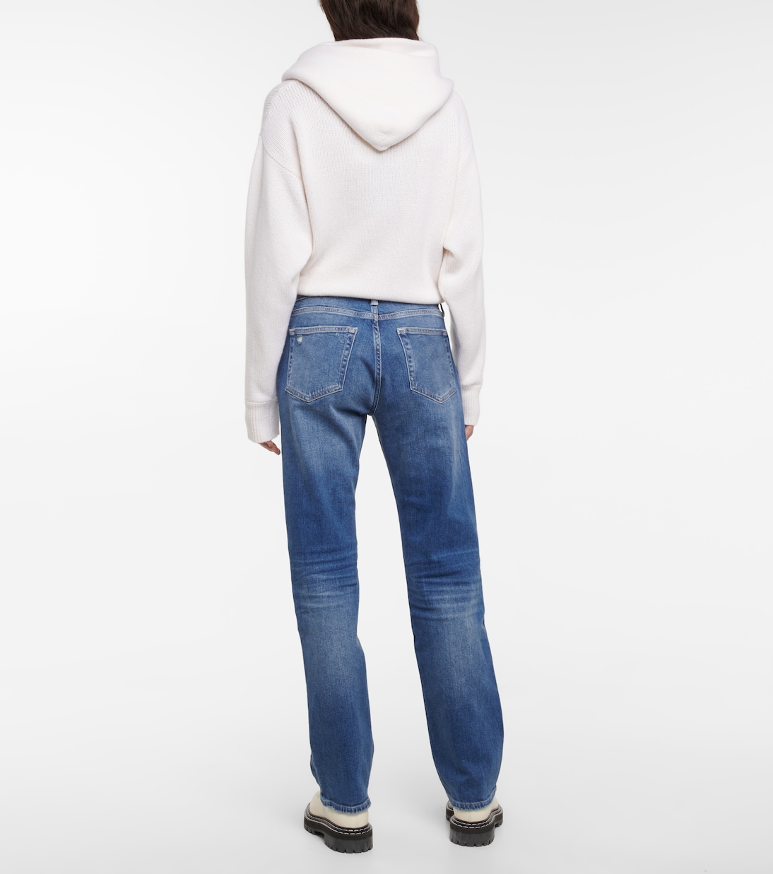 Knoxx high-rise boyfriend jeans | AG Jeans