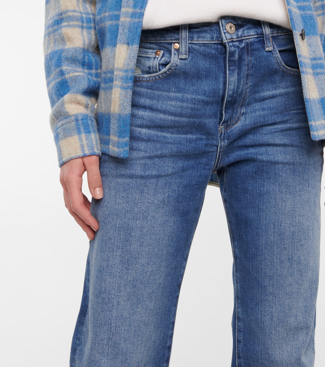 Knoxx high-rise boyfriend jeans | AG Jeans