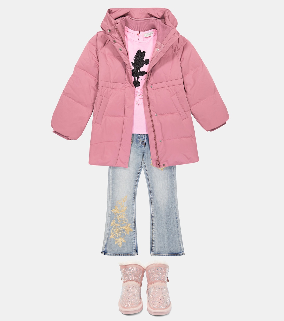 Quilted down coat | Monnalisa