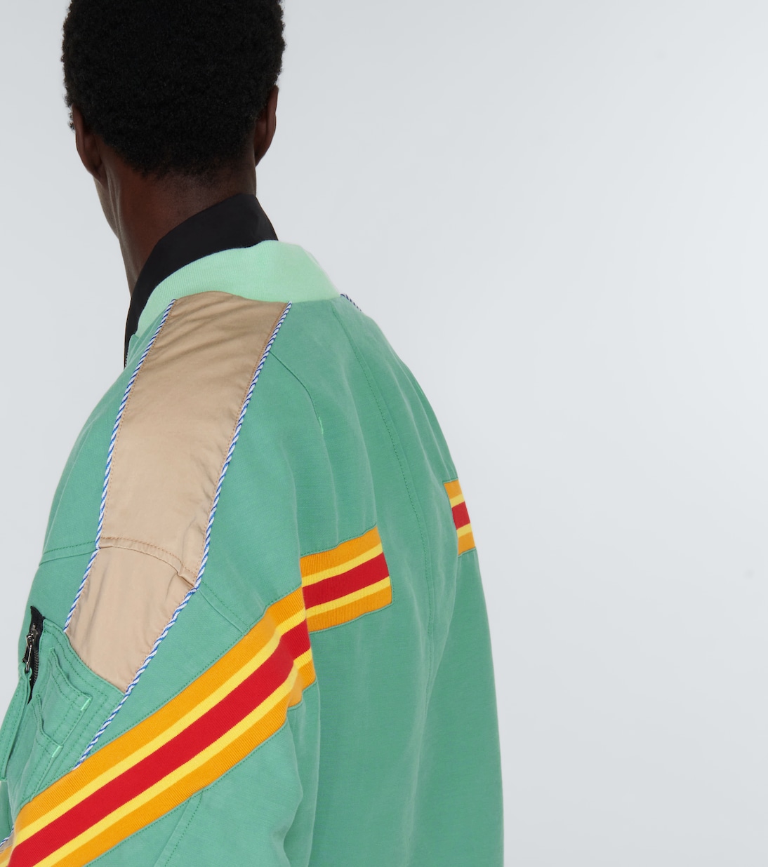Colorblocked bomber jacket | Incotex x Facetasm