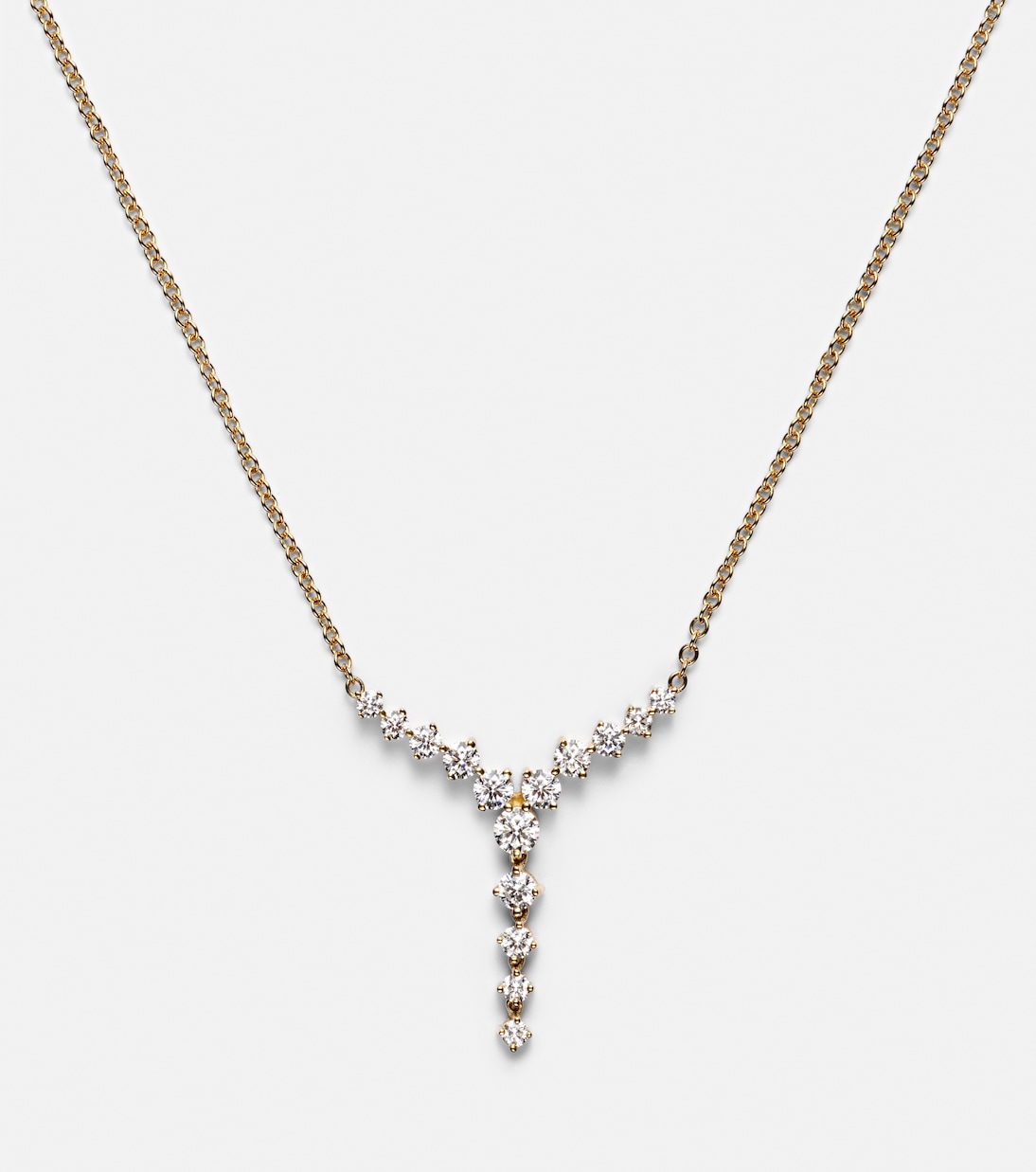 Collana Aria Cascade Mini in oro 18kt con diamanti, design moderno per giovani di Melissa Kaye