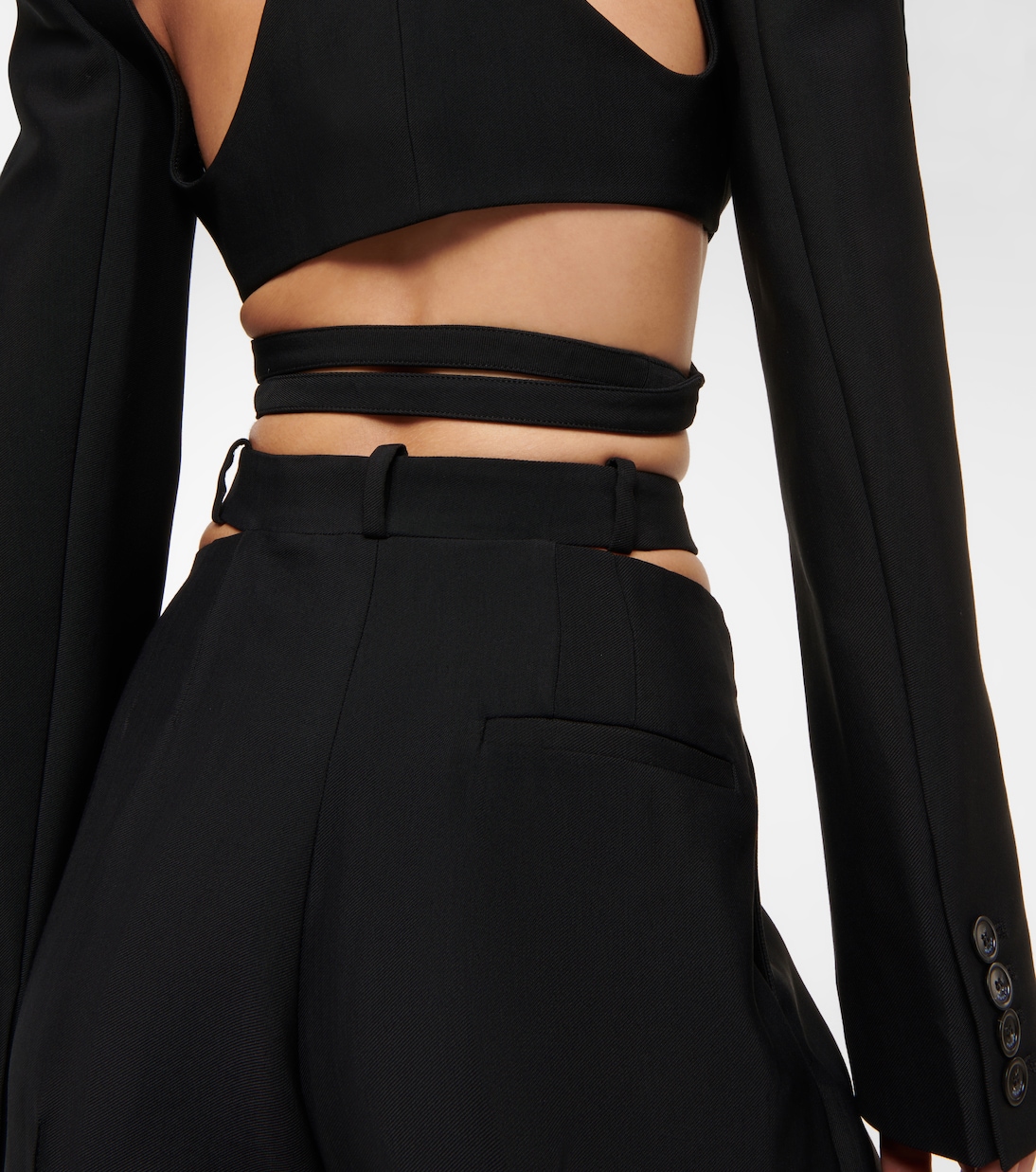 Weite High-Rise-Hose | Mugler