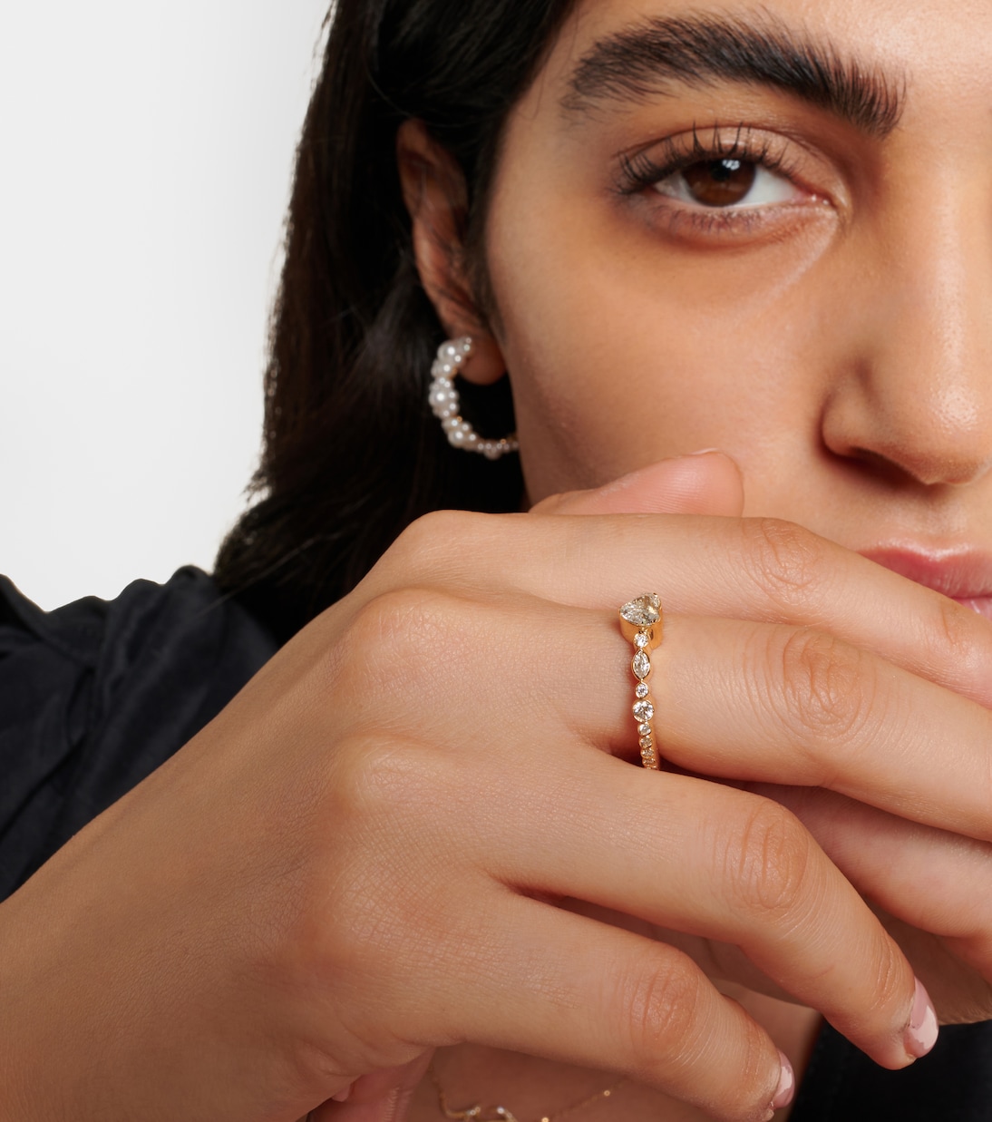 Anello in oro 18kt con diamanti 