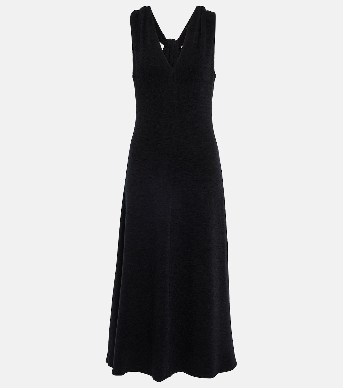 Twisted back wool-blend halter dress | Vince