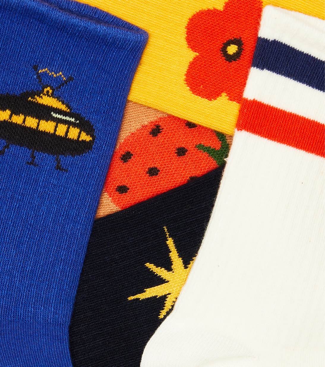Set of 6 printed cotton-blend socks | Mini Rodini