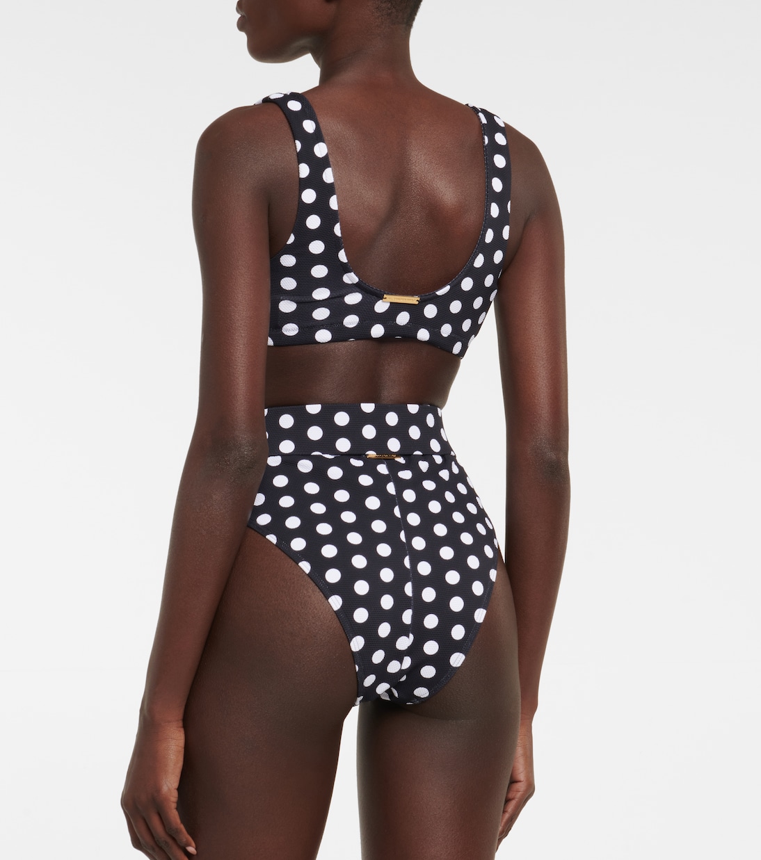Kamala polka-dot bikini top | Alexandra Miro
