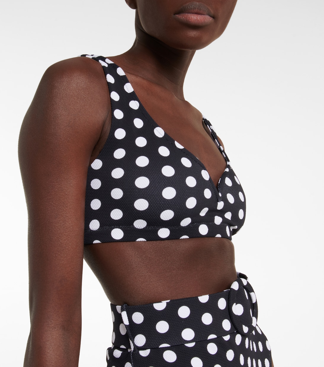 Kamala polka-dot bikini top | Alexandra Miro