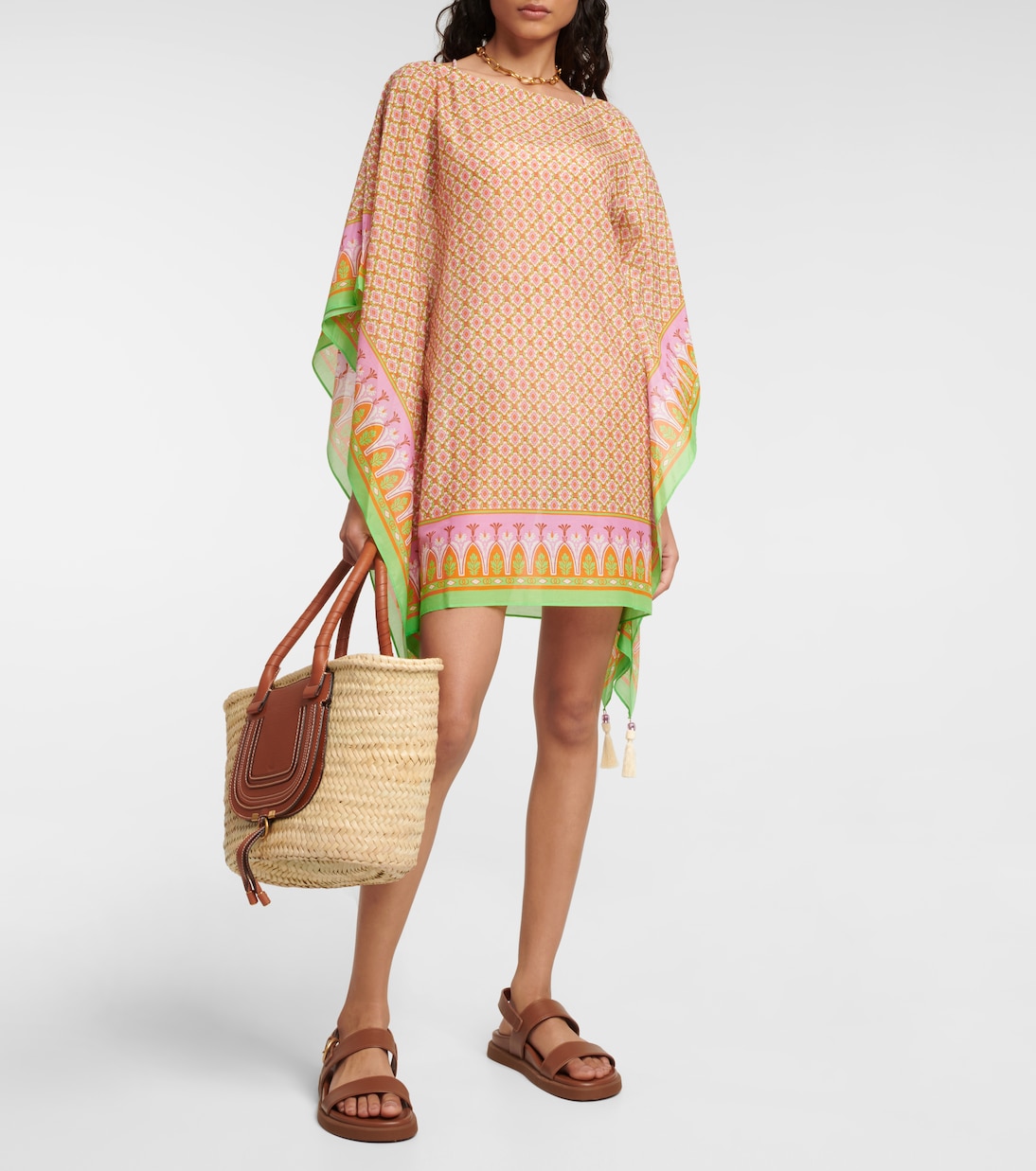 Cover-up de algodón y seda | Tory Burch