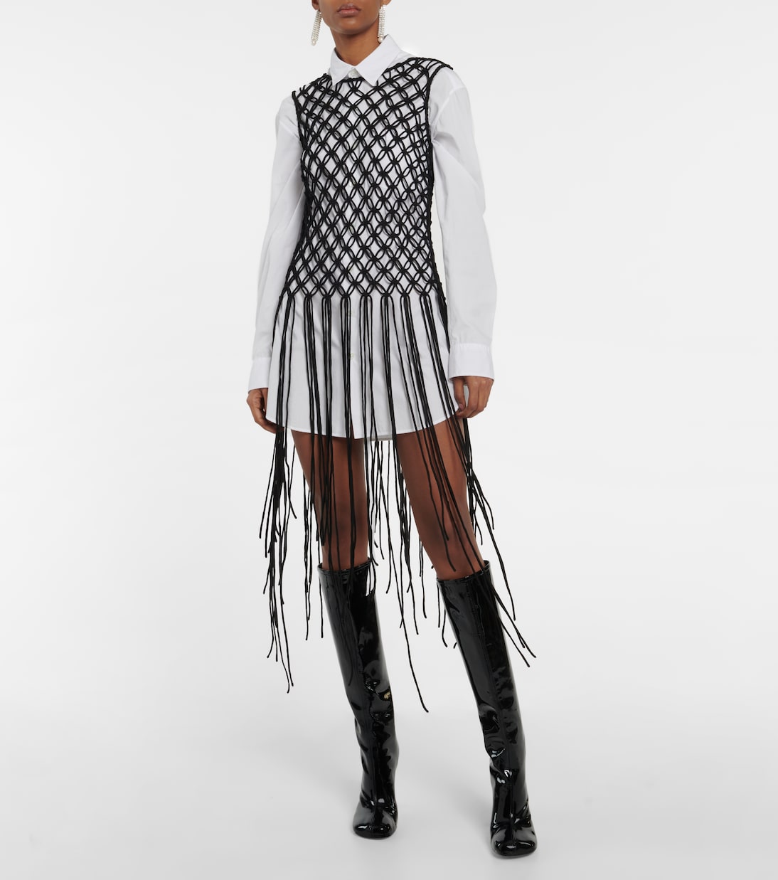 Fringed woven top | Dries Van Noten