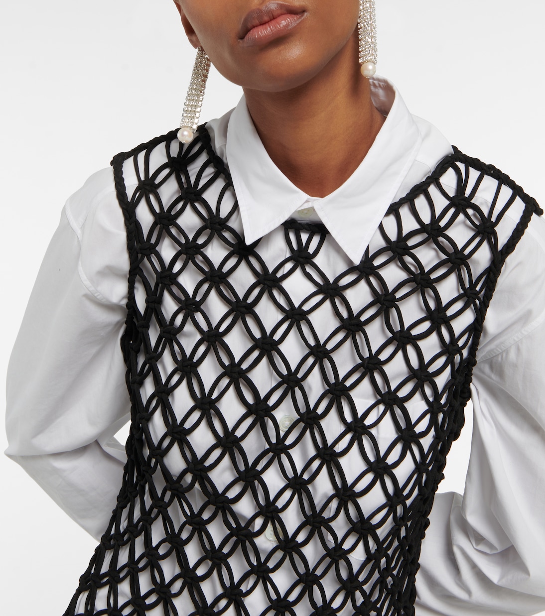 Fringed woven top | Dries Van Noten