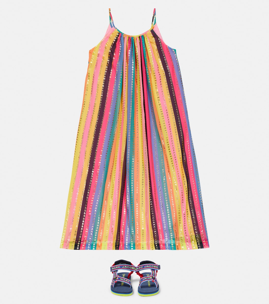 Robe rayée à logo | Marc Jacobs Kids