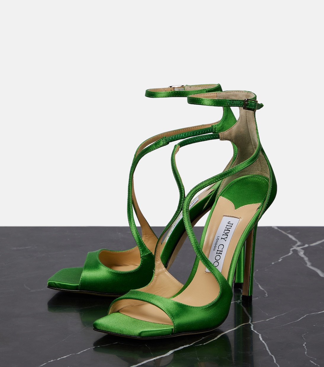 Sandali Azia 110 in raso | Jimmy Choo