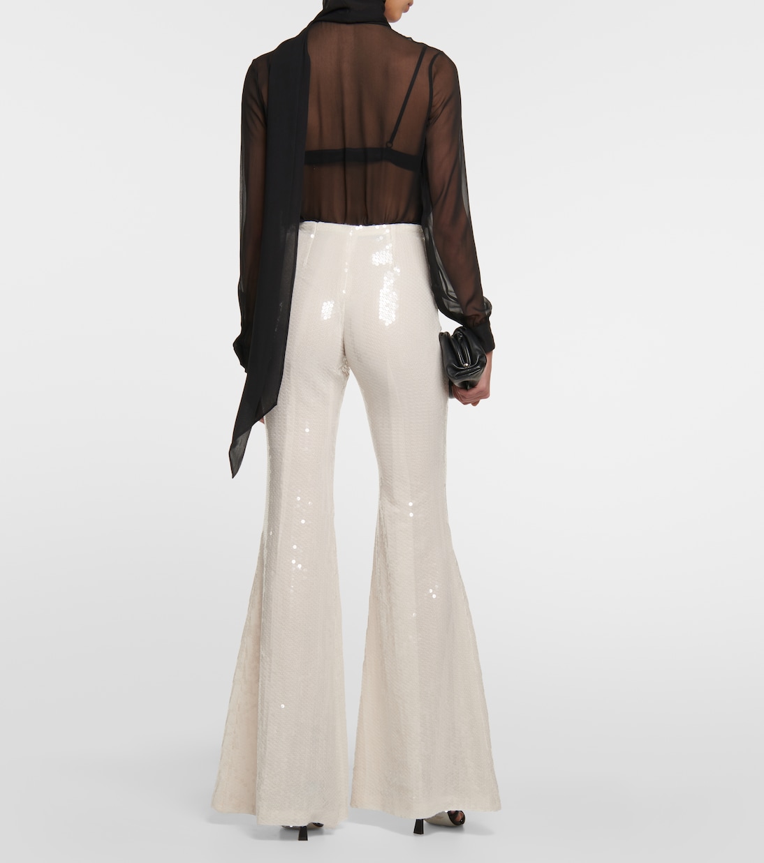 Pantalon flare à sequins | Taller Marmo