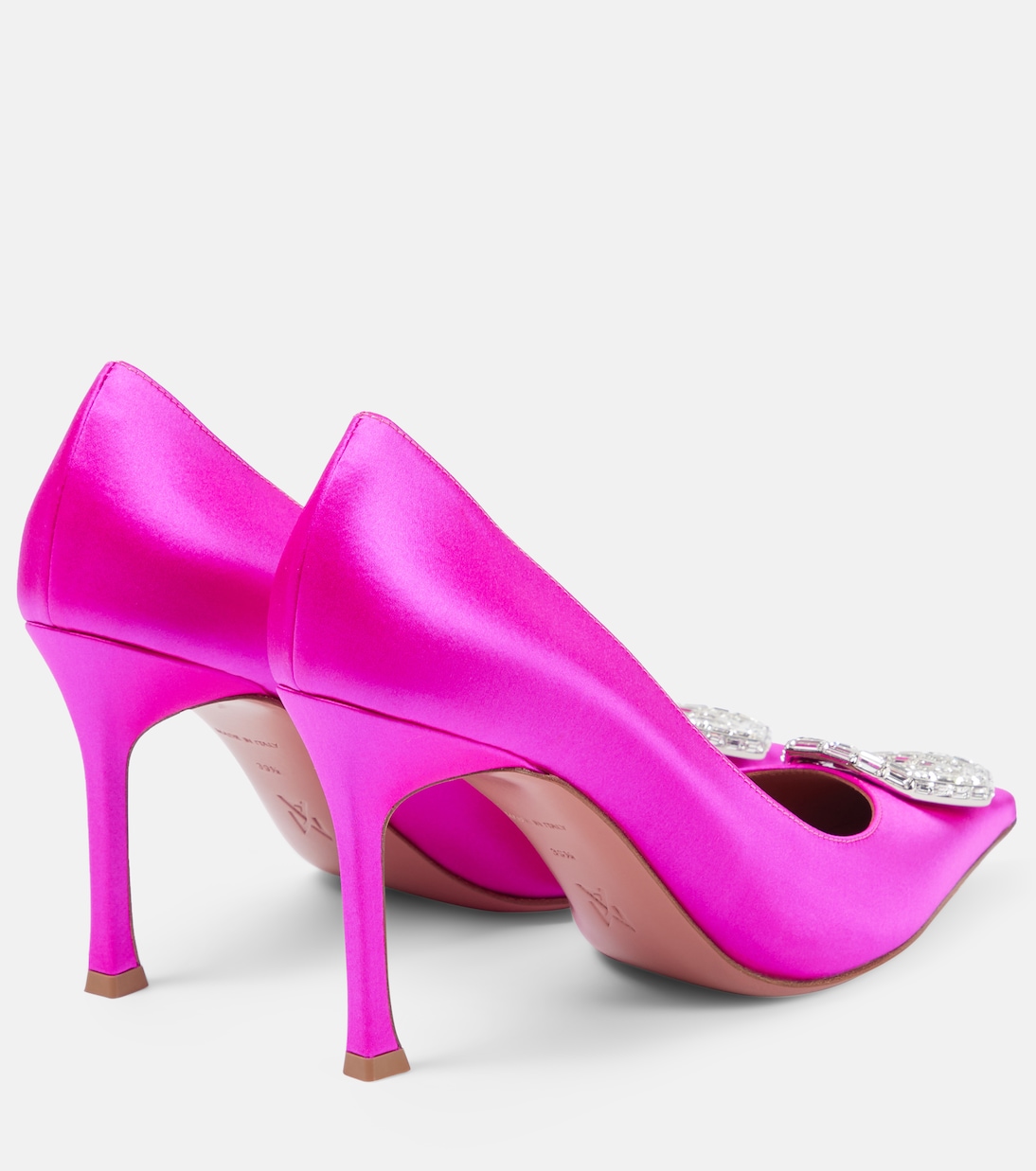 Escarpins Camelia en satin | Amina Muaddi