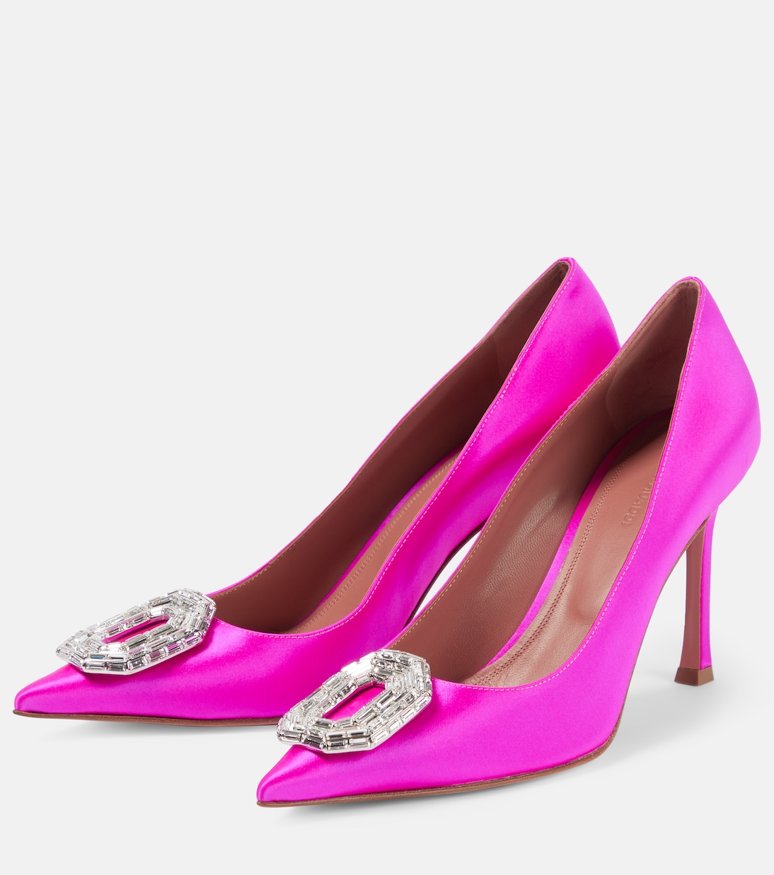 Escarpins Camelia en satin | Amina Muaddi