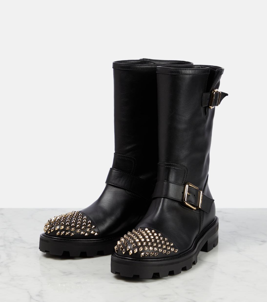 Biker II leather ankle boots | Jimmy Choo