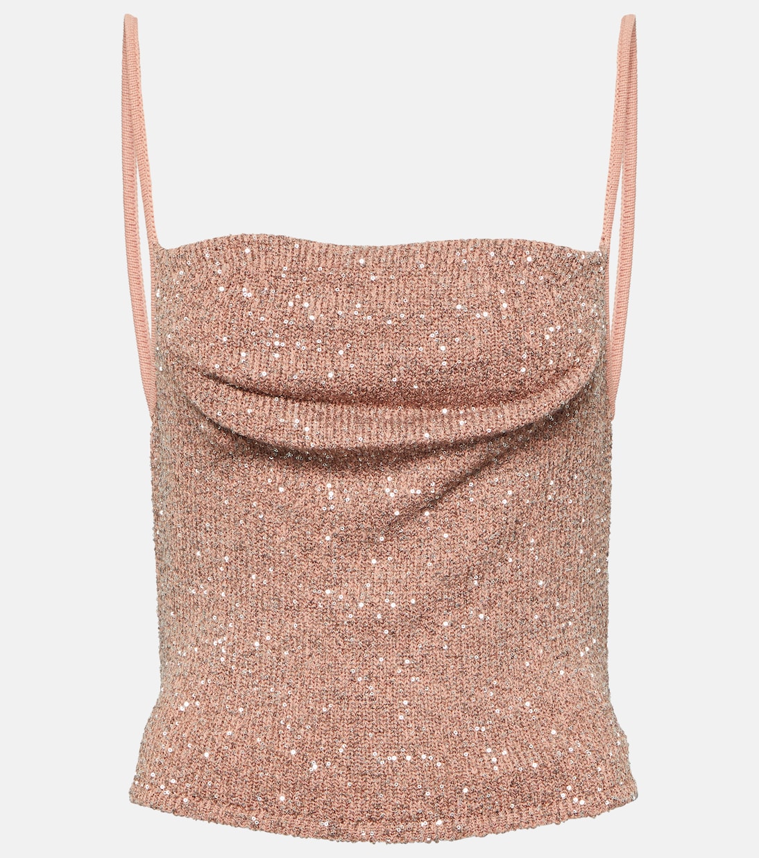 Top cropped Diaplo in maglia lamé | Altuzarra