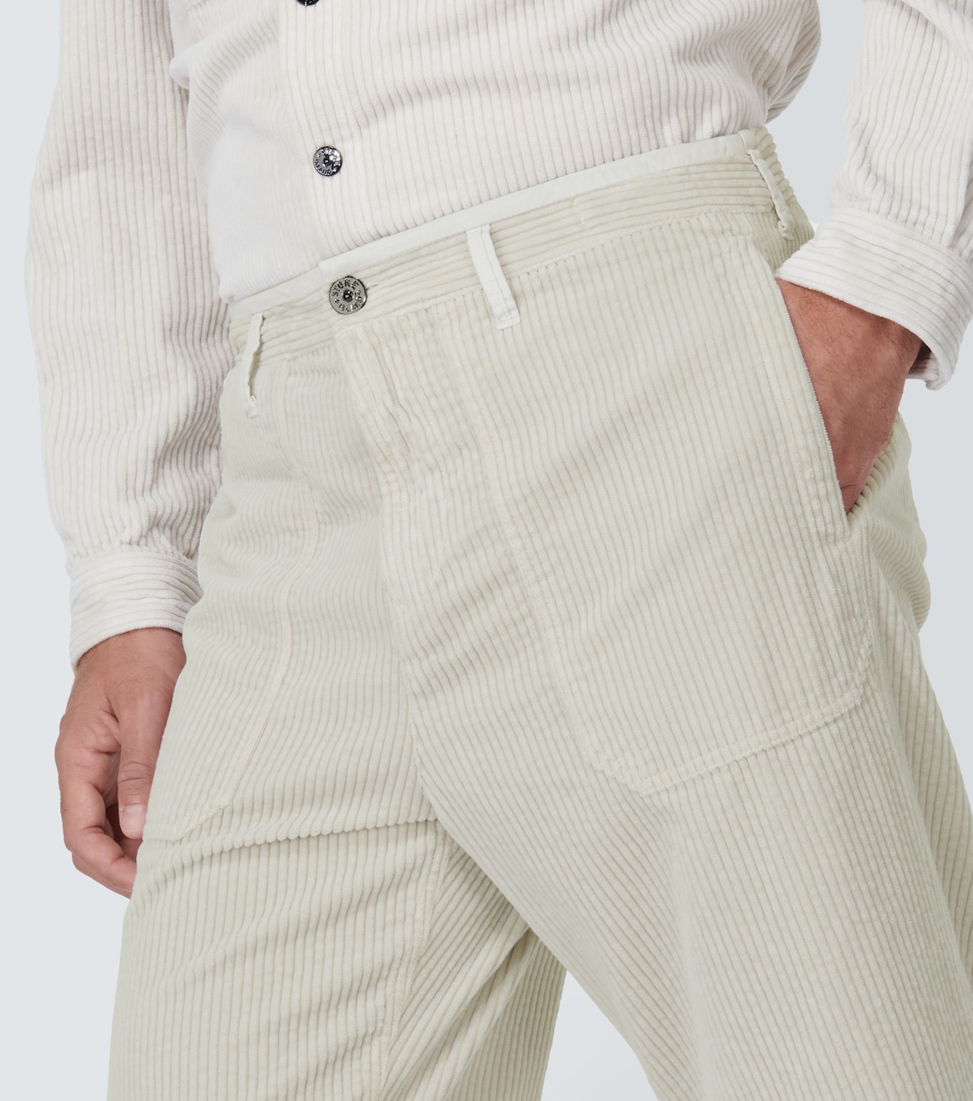 Pantaloni regular in velluto a coste | Stone Island