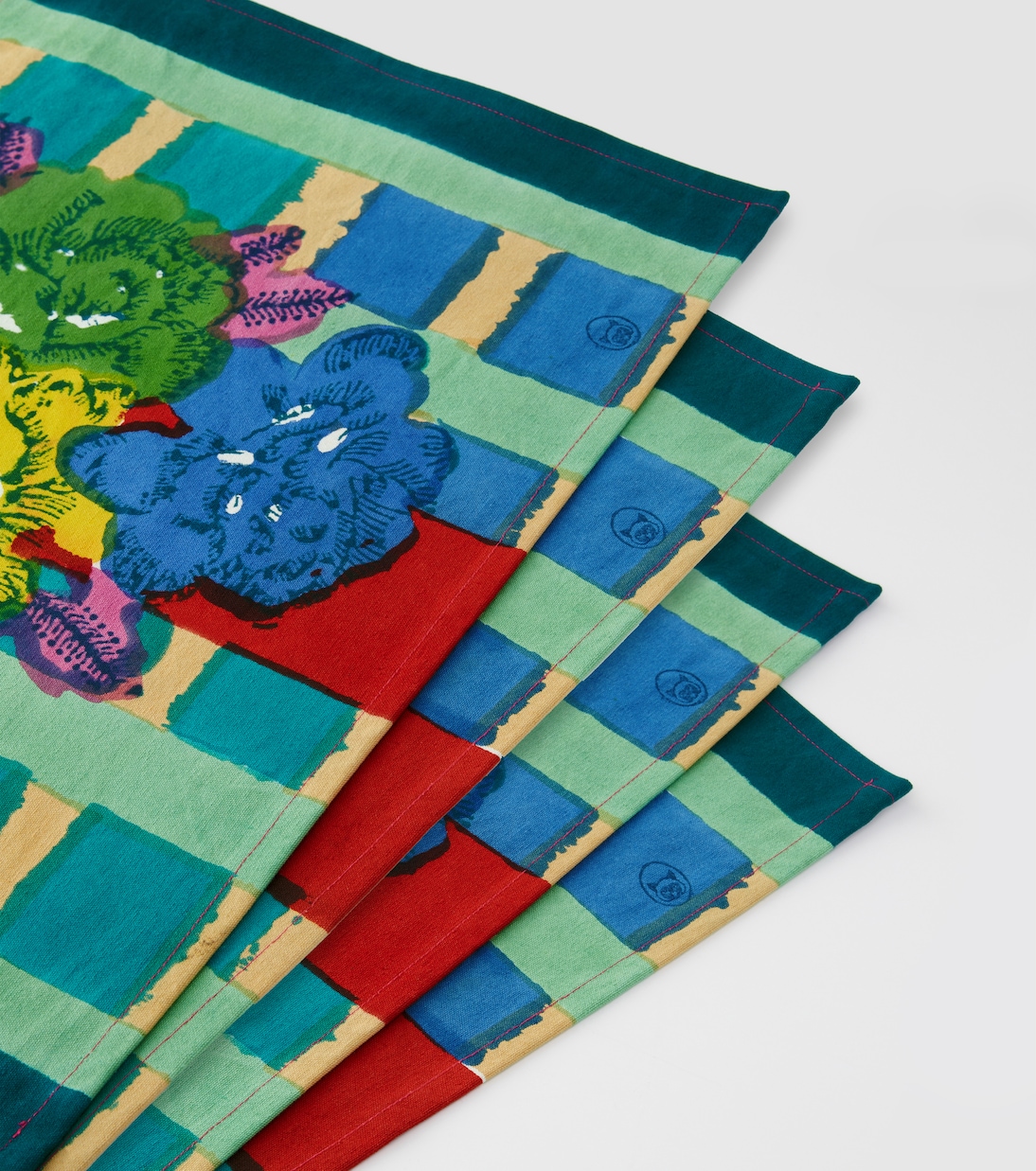 Ankara Aqua set of 4 placemats | Lisa Corti