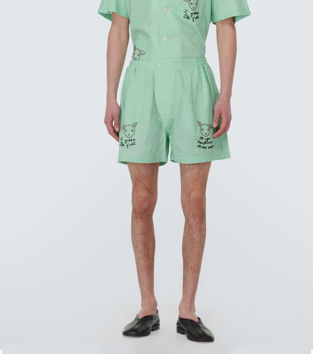 Shorts See You At The Barn in cotone | Bode