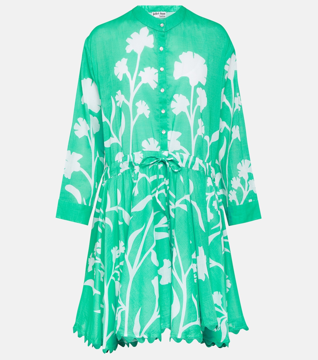 Vestido camisero de algodón floral | Juliet Dunn