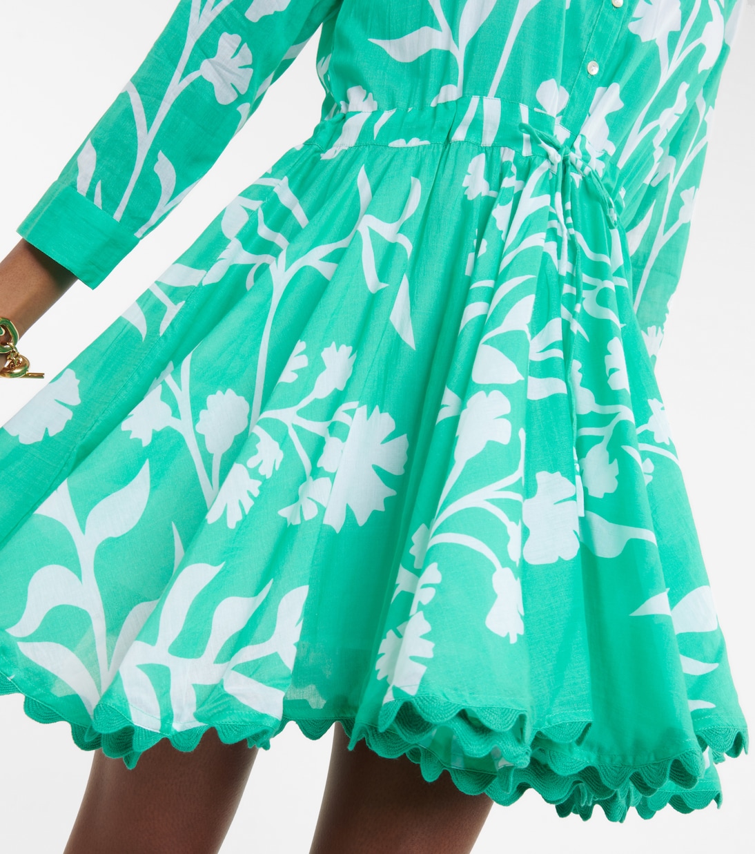 Vestido camisero de algodón floral | Juliet Dunn