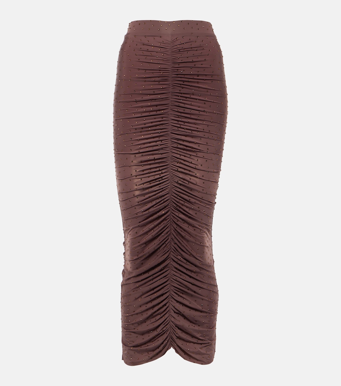 Falda midi de jersey con cristales | Alex Perry