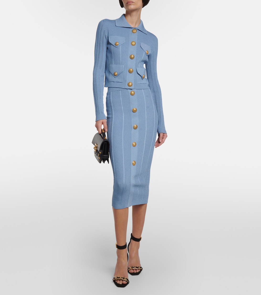 Bleistiftrock aus Strick | Balmain
