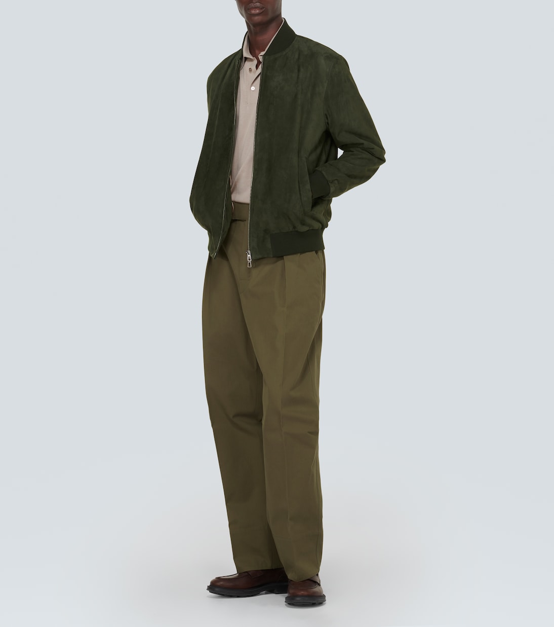 Bomberjacke aus Veloursleder | Loro Piana