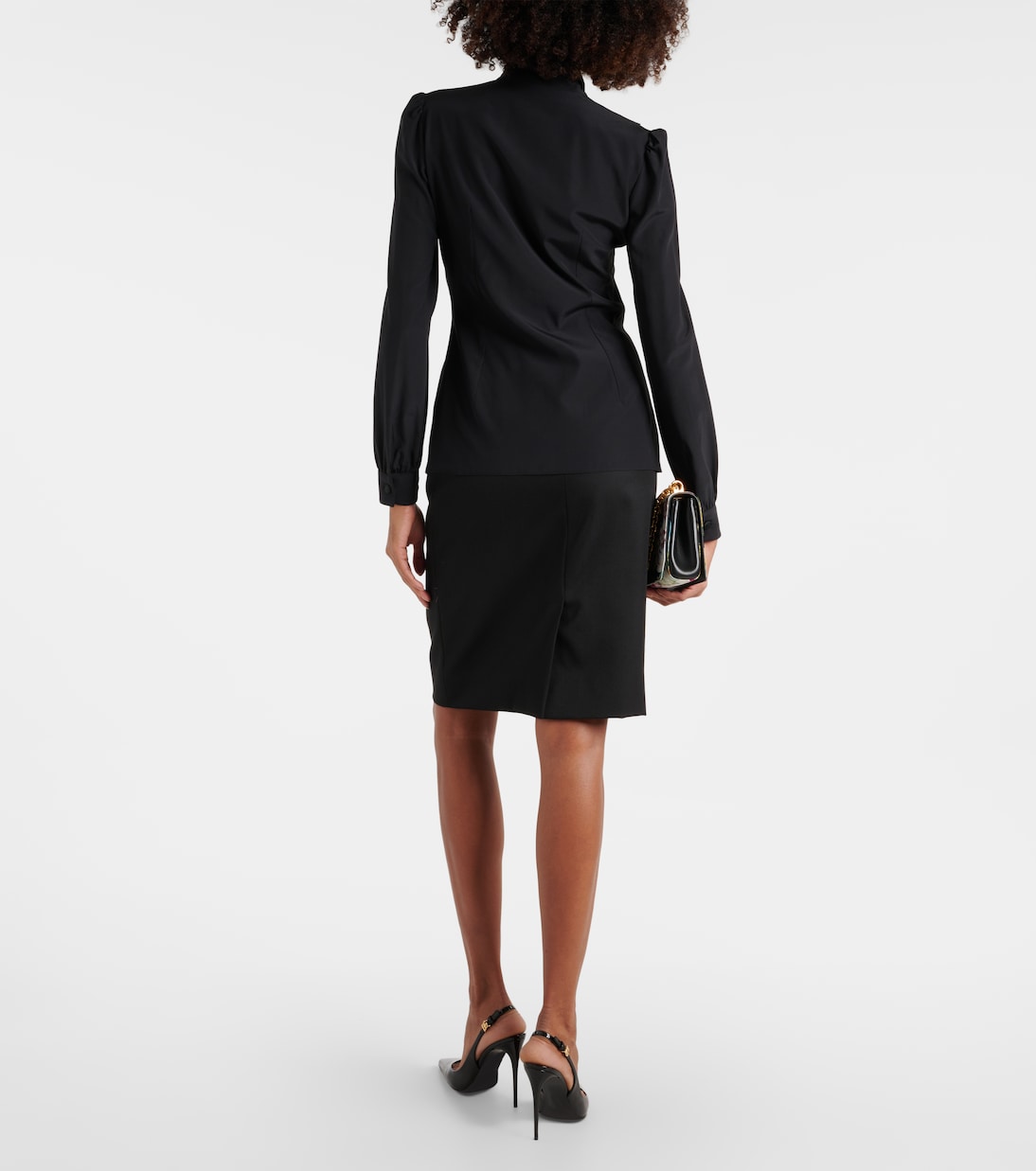 Schluppenbluse aus einem Seidengemisch | Dolce&Gabbana