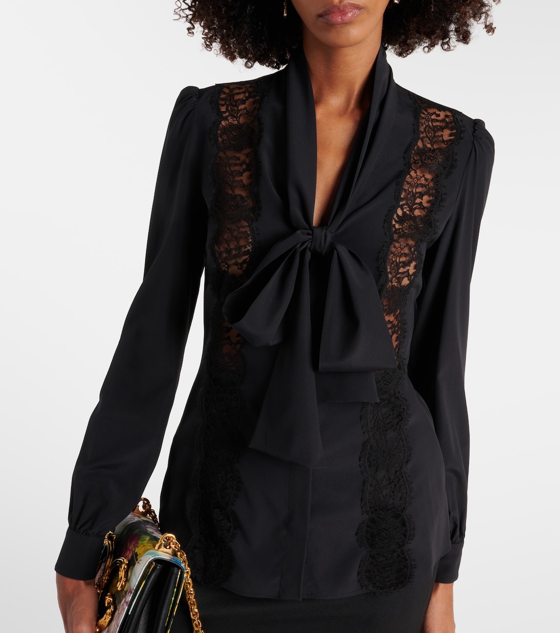 Schluppenbluse aus einem Seidengemisch | Dolce&Gabbana