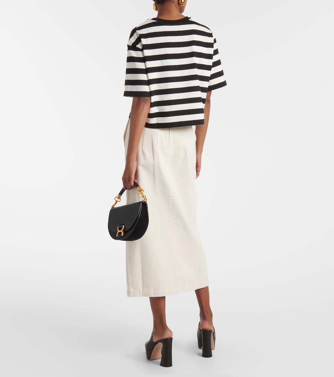 Cropped-Top aus Baumwoll-Jersey | Patou