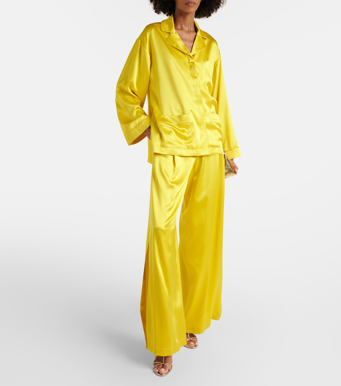 Pantaloni a gamba larga Fiesta in seta | Max Mara