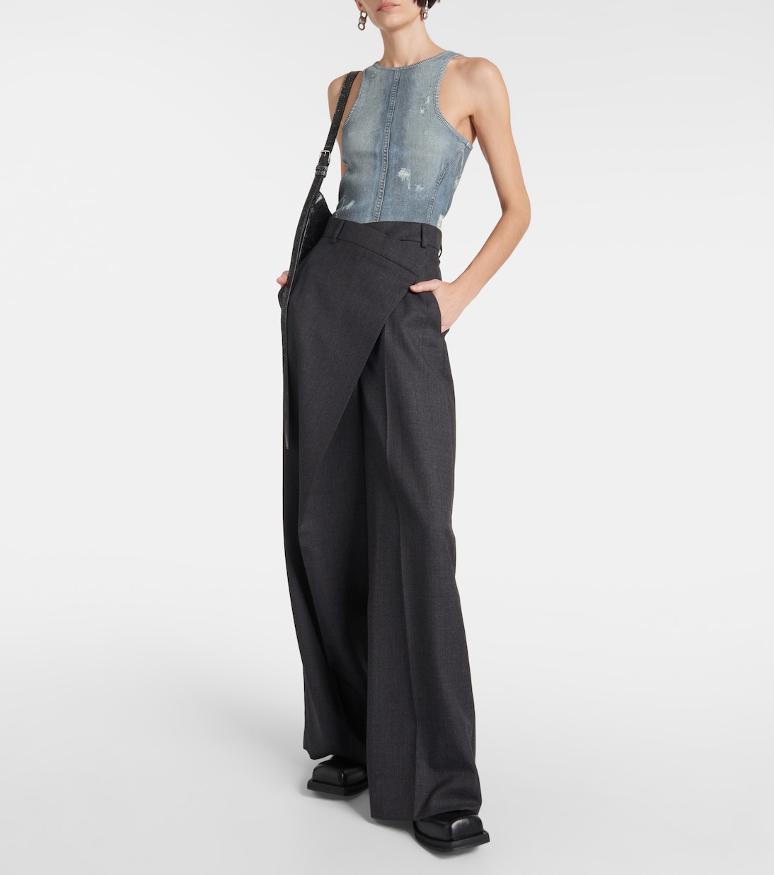 Top Elaia de denim | Acne Studios