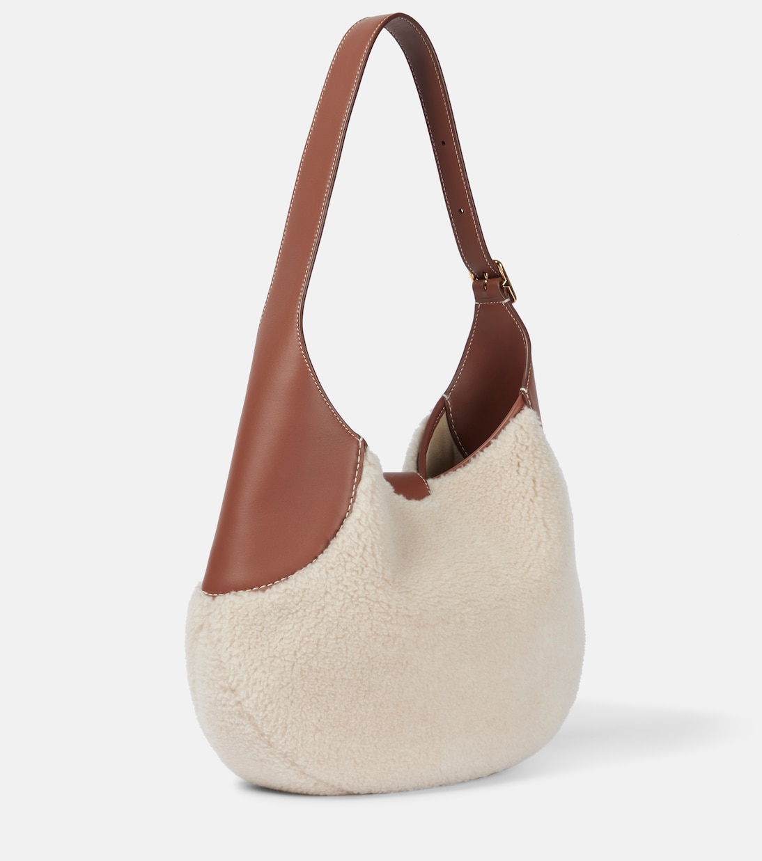Borsa Bobbin Medium in shearling sintetico | Loro Piana