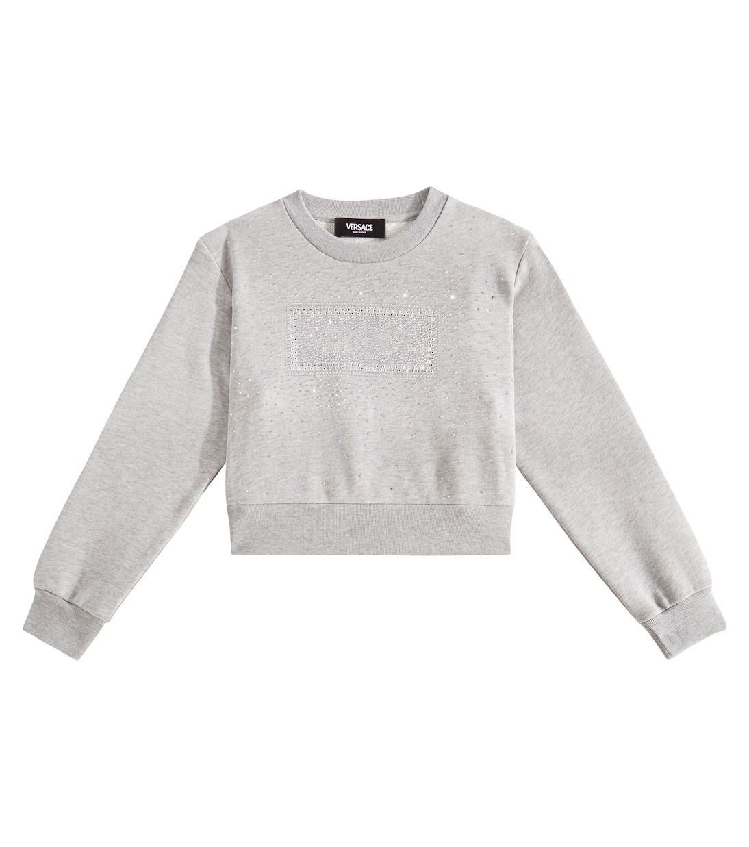 Sudadera de algodón adornada con logo | Versace Kids