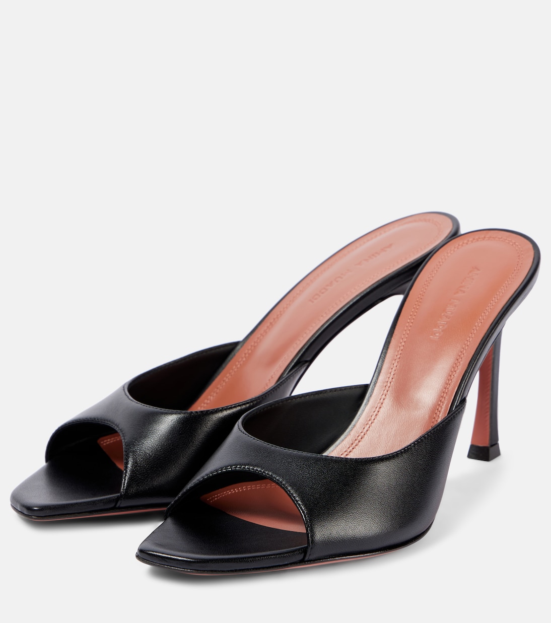 Mules Alexa 90 in pelle | Amina Muaddi