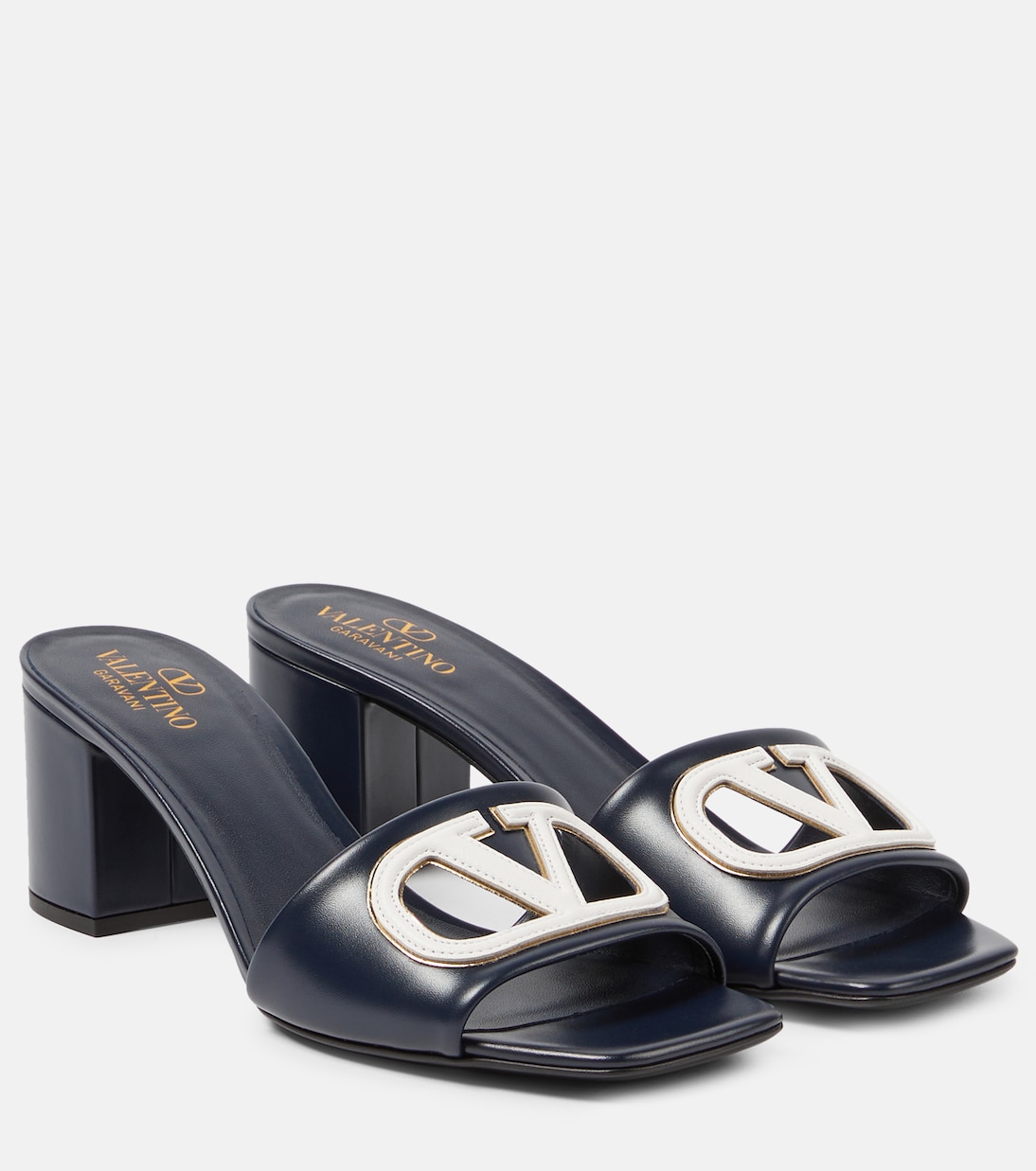 Pantoletten VLogo Signature 60 aus Leder | Valentino Garavani