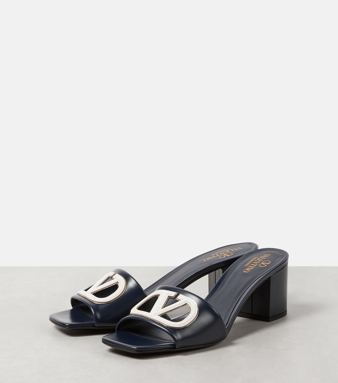 Pantoletten VLogo Signature 60 aus Leder | Valentino Garavani